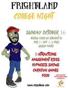 college night at Frightland Haunted House in Delaware