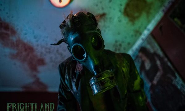 gas mask man close